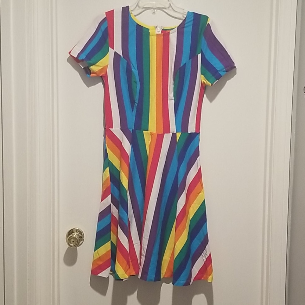 Unique Vintage rainbow dress